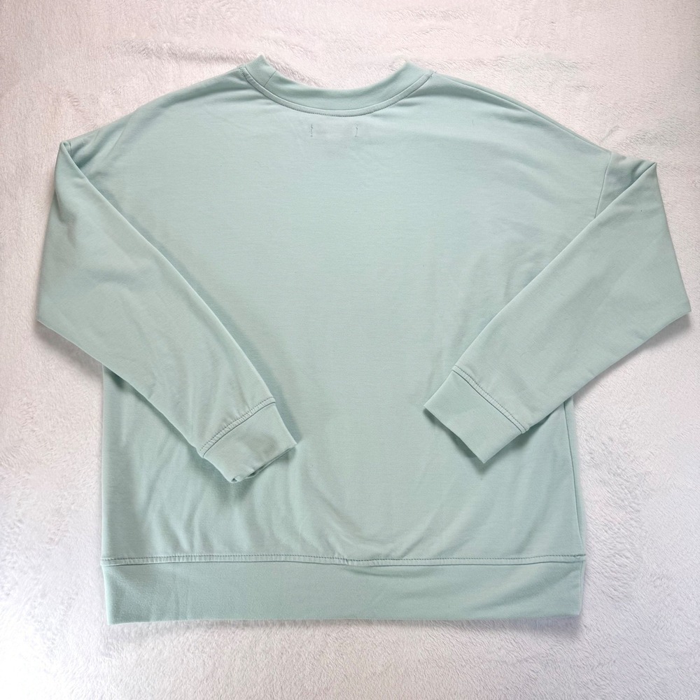 Rae Dunn Summer Mint Green Graphic Sweatshirt Womens Small Pullover Top - Picture 2 of 4